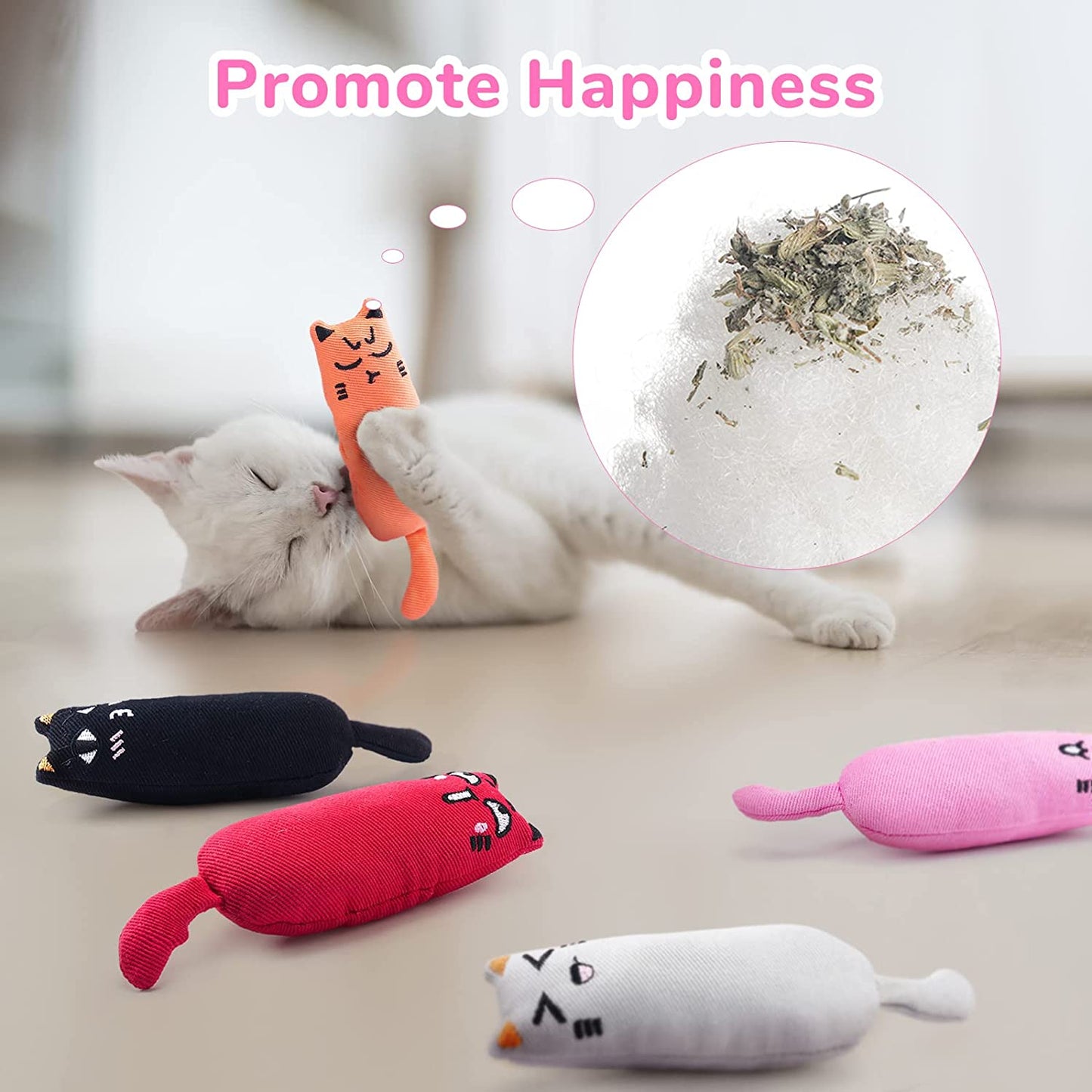   Resistant Catnip Toy for Cats Catnip Filled Cartoon 