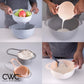 8 Piece Nesting Bowls with Measuring Cups Colander and Sifter Set