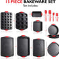 39 Piece Premium Baking Set Nonstick Bakeware Sets BPA Free