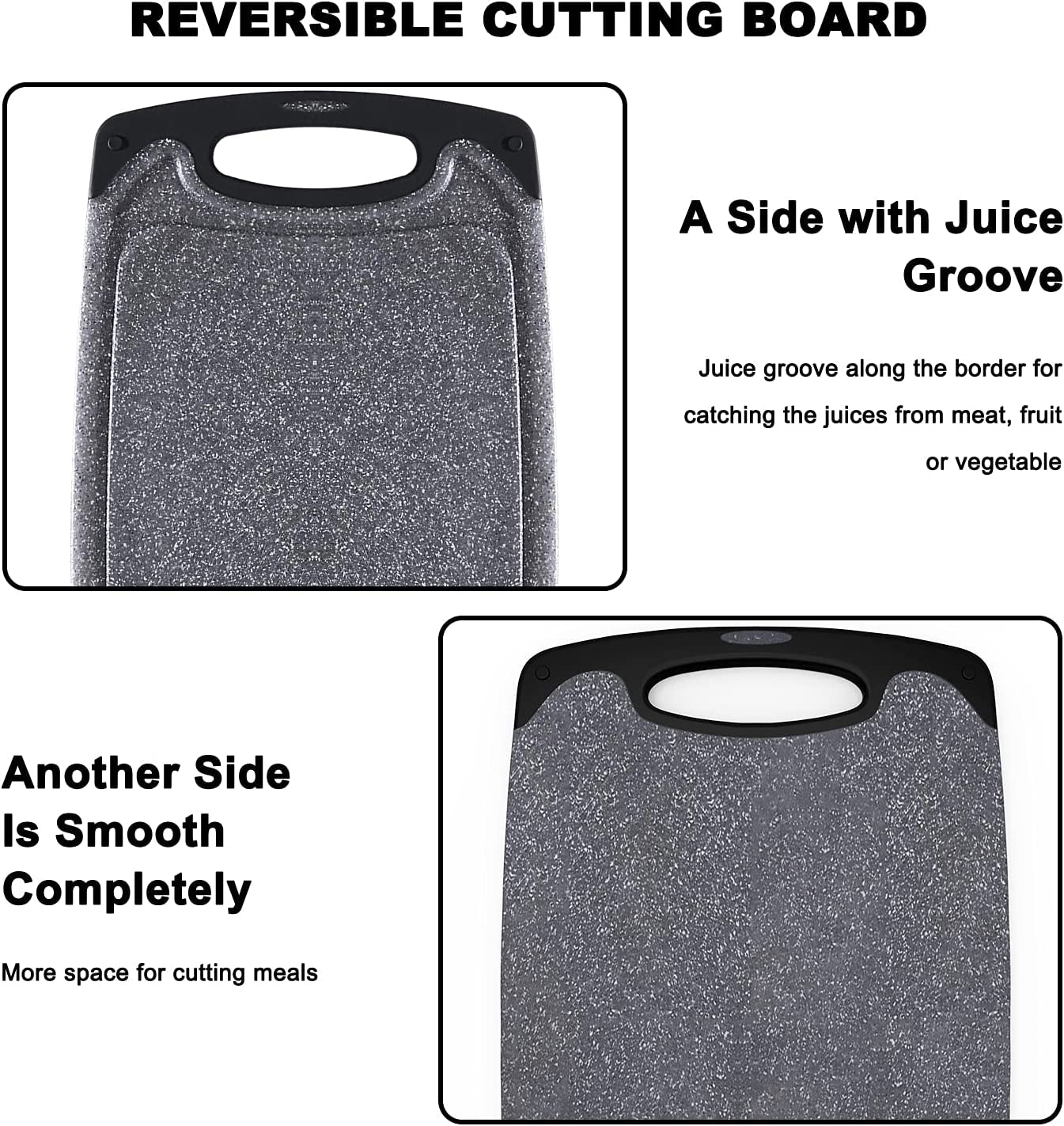 Cutting Board Set of 3 Dishwasher Safe Juice Groove