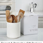 Large Kitchen Utensil Holder for Kitchen Counter H7.2” X W6.2 Ceramic Cooking Utensil Holder