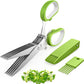 Herb Scissors Set  Kitchen Herb Shears Cutter with 5 Blades and Cover Sharp 