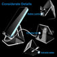 Acrylic Cell Phone Stand Portable Clear Phone Stand for Desk Compatible