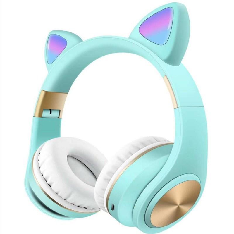 Cute Cat Ear Style Wireless Bluetooth Light Headset