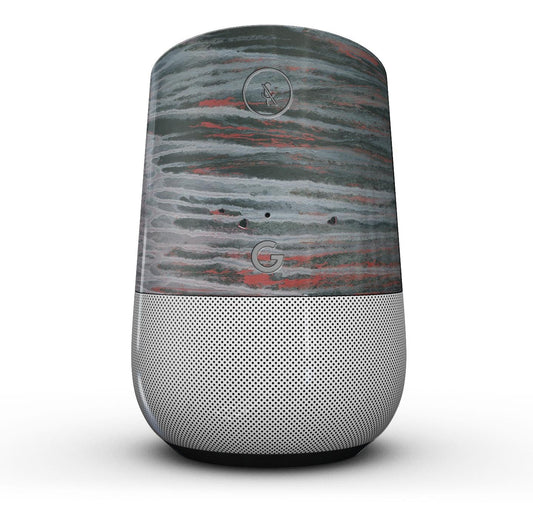 Abstract Wet Paint Smoke Red - Full-Body Skin Kit for the Google Home