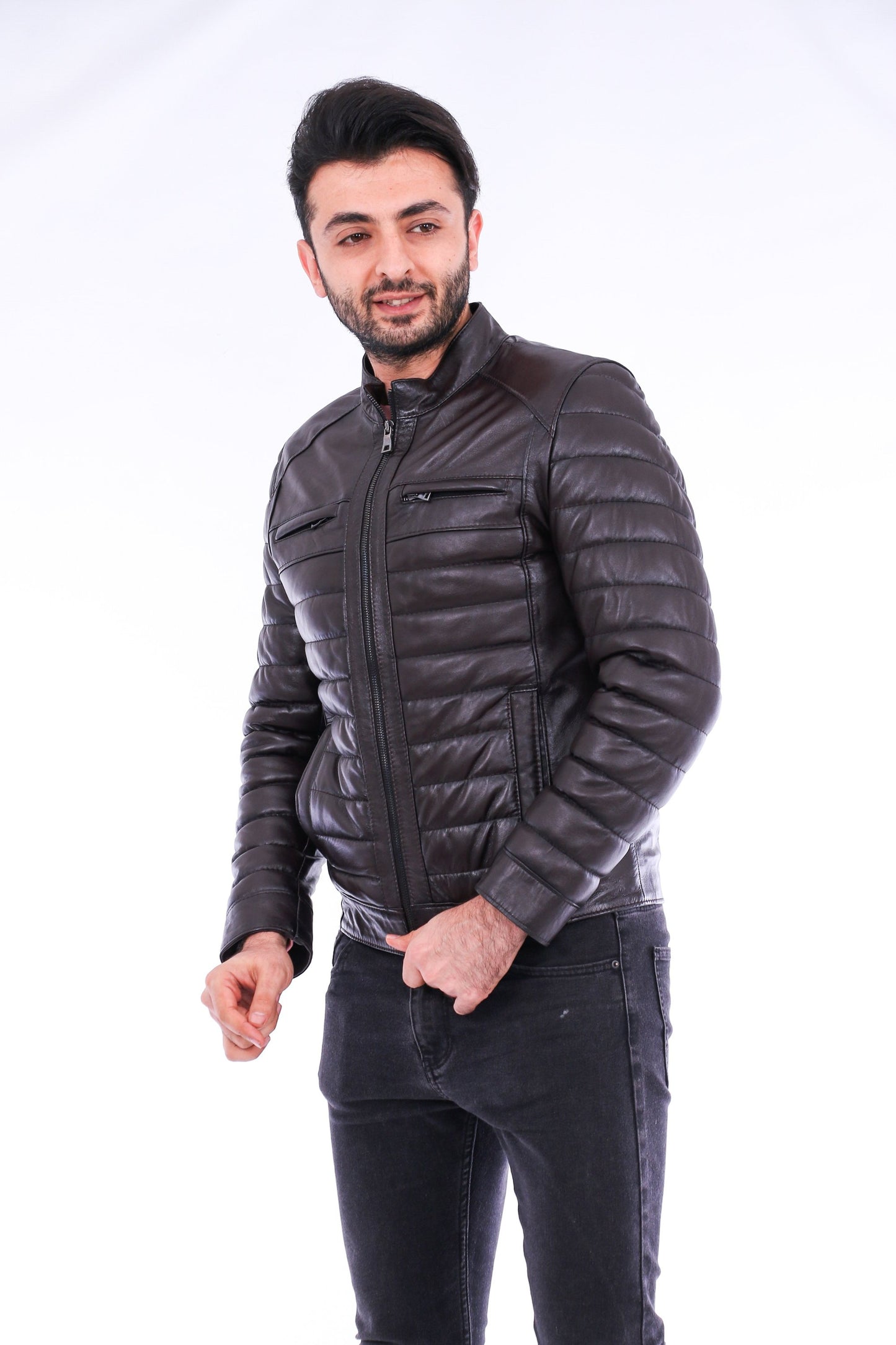 Loano Quilted Biker Jacket