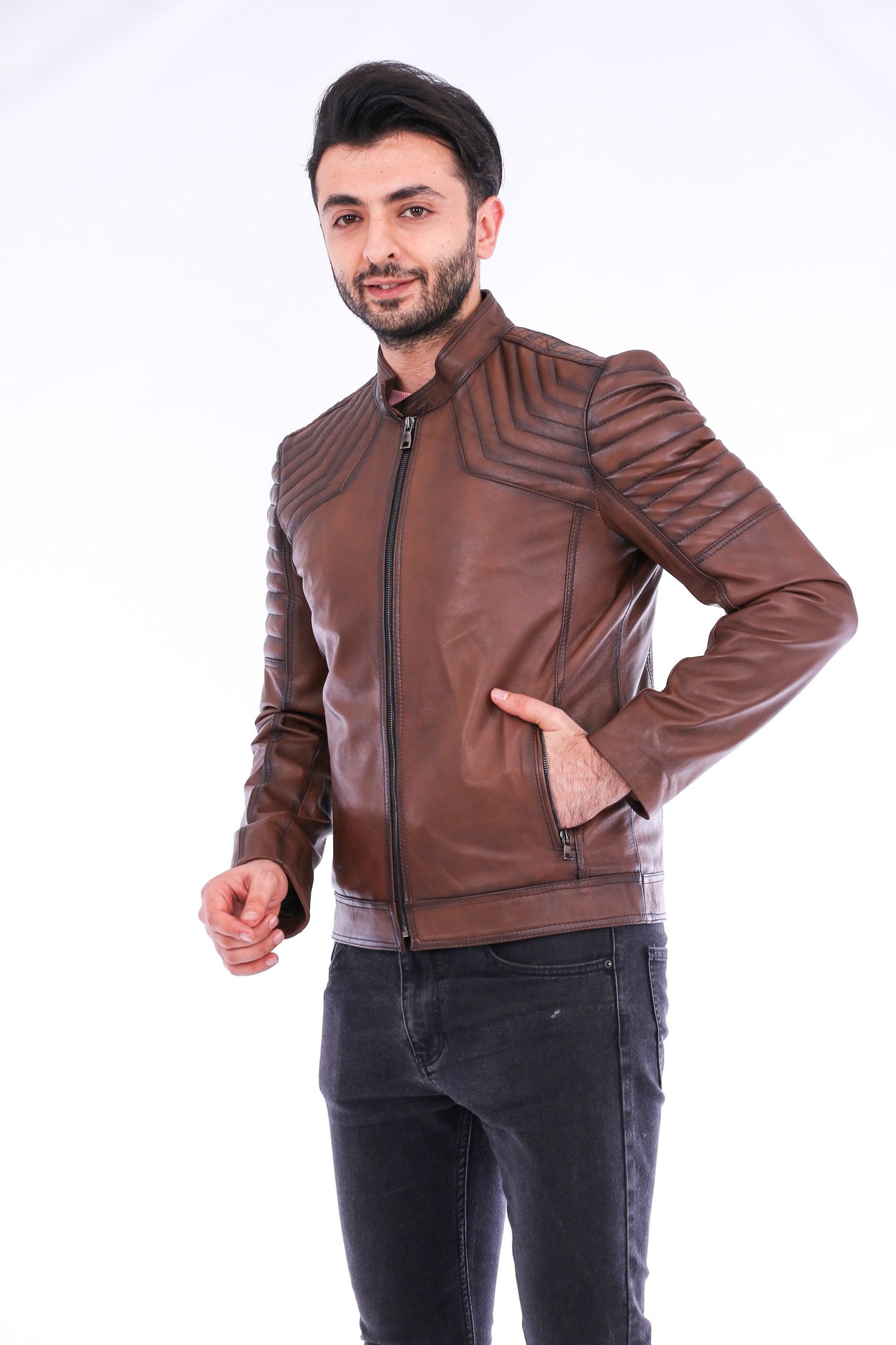 Morelli Leather Biker Jacket