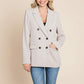 Double Breasted Lapel Collar Jacket Blazer