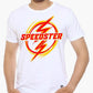 Speedster-White Men's Half Sleeve Graphic T Shirt