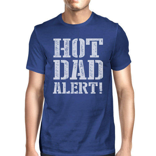 Hot Dad Alert Men's Short Sleeve T-Shirt Dad Gifts